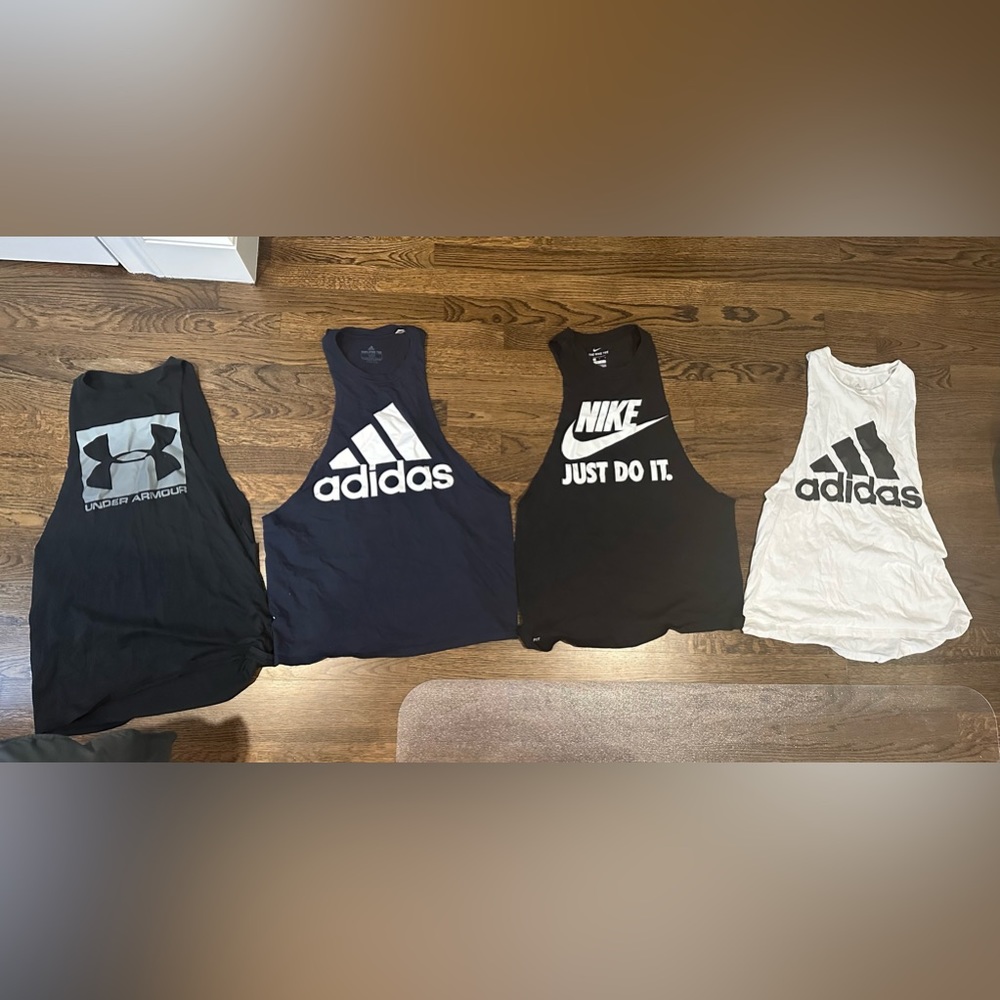 4 cut off gym tanks